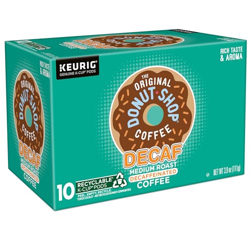The Original Donut Shop Decaf Keurig Single-Serve K-Cup Pods, Medium Roast Coffee, 60 Count (6 Packs of 10)