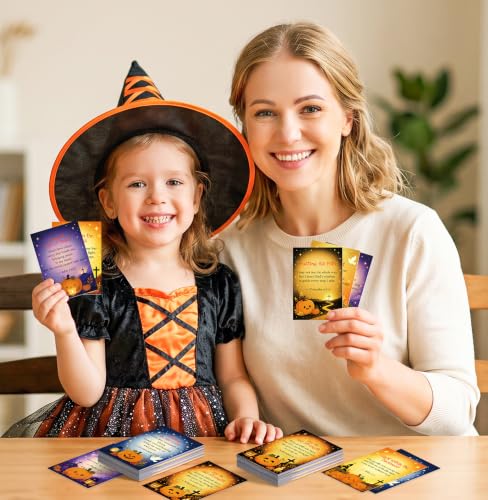 Halloween Scripture Cards for Kids - Gospel Prayer Cards Bulk, 100 Pack