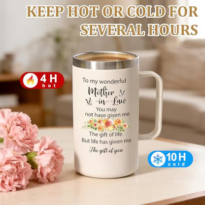 Mother-in-Law Mug 20oz Mothers Day Gift - Meaningful Gift for Mom-in-Law - Durable and Elegant