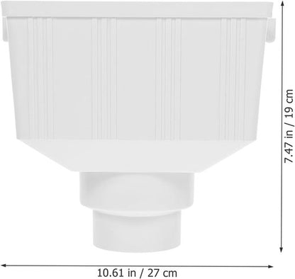 Downspout Diverter | PVC Rainwater Collection Barrel Adapter - Easy Install for Home Drainage, 10.43x6.06x8.07 Inch