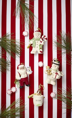 Snowman Ornament with Teddy Bear - 2026 Dated Christmas Decoration - Lenox