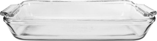 Anchor Hocking Glass Baking Dishes - 2 Piece Set of 2 Qt & 3 Qt Casserole Dishes for Oven Use