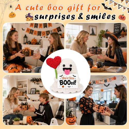 Halloween Boo Gift Basket Stuffers for Women Men Teen Girl Boy Crochet Boo - You’ve Been Booed Surprise