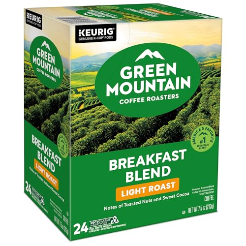 Green Mountain Coffee Roasters Breakfast Blend Single-Serve Keurig K-Cup Pods, Light Roast Coffee, 96 Count