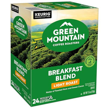 Green Mountain Coffee Roasters Breakfast Blend Single-Serve Keurig K-Cup Pods, Light Roast Coffee, 96 Count