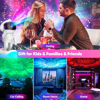 Star Projector Galaxy Night Light with Remote Control - Purple Variation