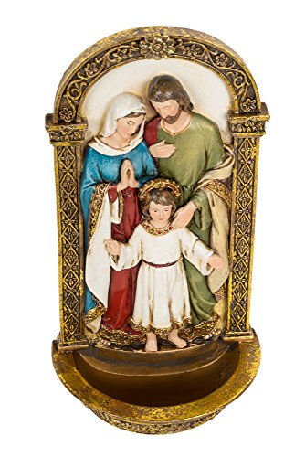 Holy Family Water Font - Renaissance Religious Decor for Home & Gifts