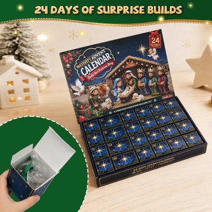 Nativity Advent Calendar 2026 Building Block Set for Kids and Families
