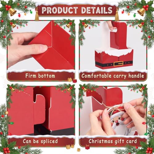 Christmas Drink Carrier Set with Greeting Cards - Pack of 12