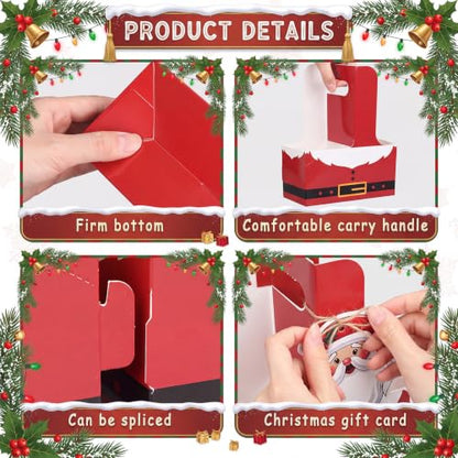 Christmas Drink Carrier Set with Greeting Cards - Pack of 12