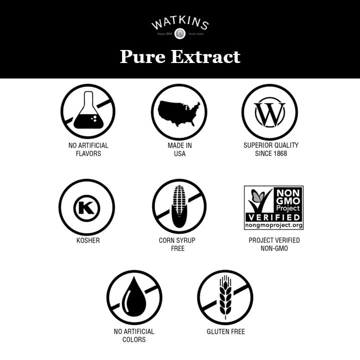 Watkins Pure Almond Extract - Premium Flavoring for Baking & Cooking | 11 oz Bottle