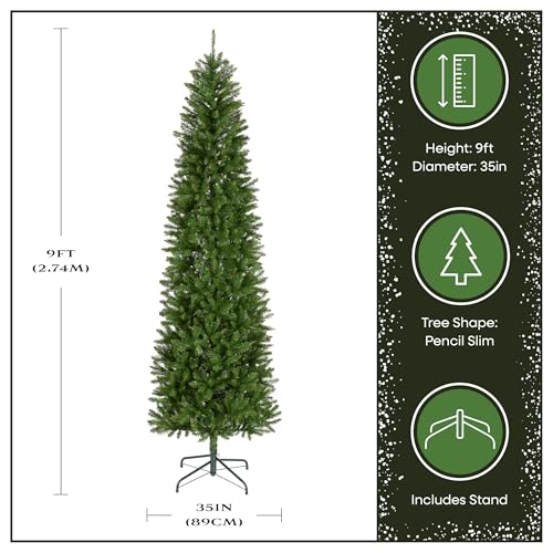 9ft Unlit Kingswood Fir Slim Artificial Christmas Tree - Tree