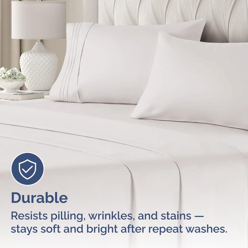Standard Pillow Cases Set of 2 - Soft Hotel Quality Pillowcase Covers - Comfy & Wrinkle Free - Stain and Fade Resistant - Machine Washable Pillow Protectors - 2 Piece Set - Standard Size Light Grey