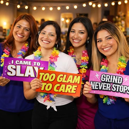 16 Designs Waterproof Photo Booth Props Set for Parties and Events