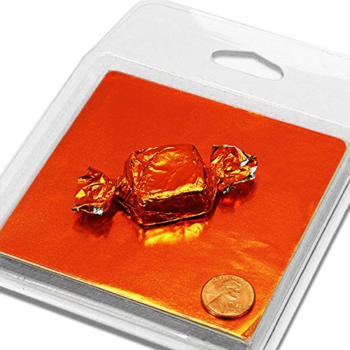 Orange Candy Foil Wrappers 4" X 4"