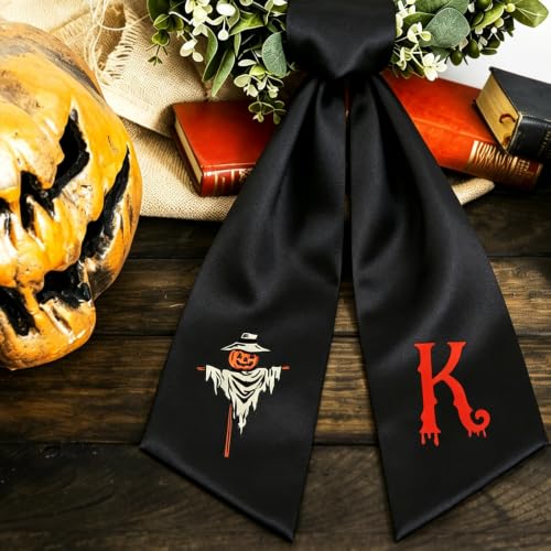 Halloween Personalized Wreath Sash for Front Door - Custom Decor, 55in