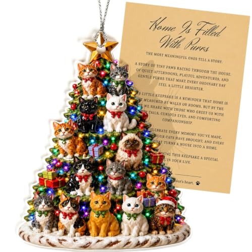 Cat Tree Ornament - Funny Christmas Decorations for Cat Lovers - Variation of THIS listing: Cat Tree 03