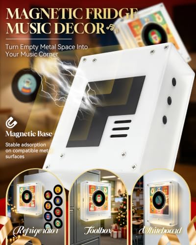 Halloween Style Magnetic Mini Vinyl Music Player for Fridges - Christmas Edition