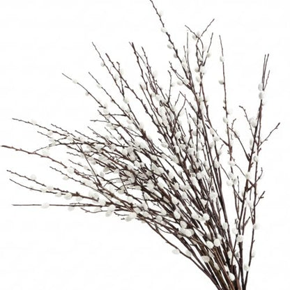 Faux Pussy Willow Branches Set - 80cm Tall Vase Fillers for Home Decor