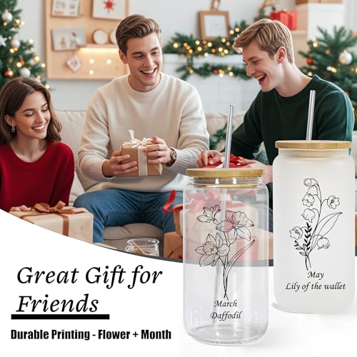 16oz Christian Glass Tumbler with Lid and Straw - Faith-Inspired Gift for Women
