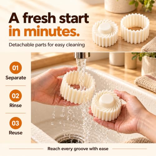 3PCS Double-Ended Pastry & Mooncake Cookie Mold Set - Creative Baking Tools