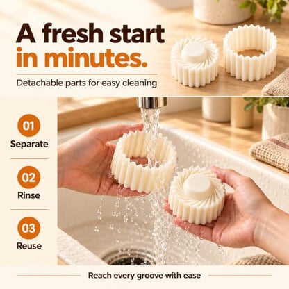 3PCS Double-Ended Pastry & Mooncake Cookie Mold Set - Creative Baking Tools