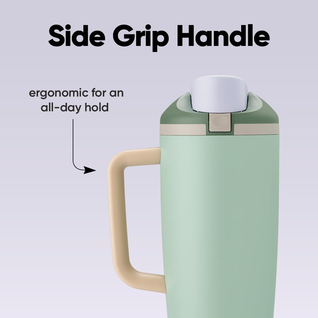Owala FreeSip Tumbler - 40 oz. Stainless Steel - Eco-Friendly Green (Eucalyptus)