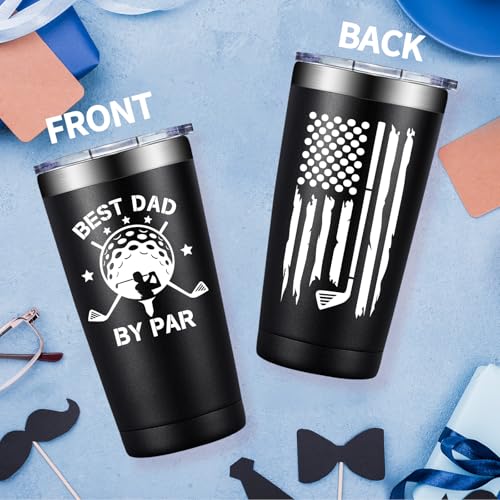 Golf Gift for Dad - Black Dad Tumbler - Perfect Christmas Golf Accessories