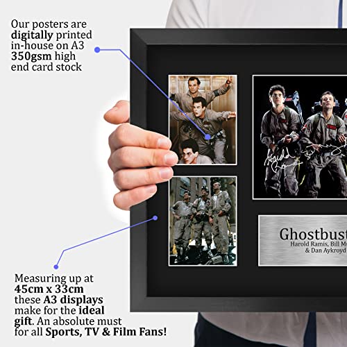 16 x 12 Inch Ghostbusters Autograph Display - Framed Movie Memorabilia