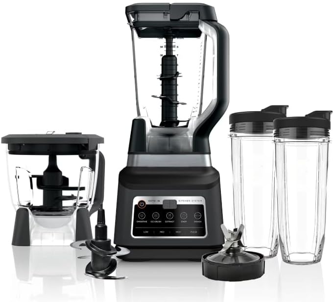 Professionall System Blender Plus - 8 Cup Food Processor with Auto IQ, 1400W Power & XL Capacity