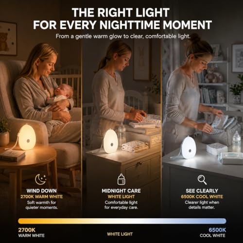 Egg Light for Breastfeeding Baby Night Light - White / 1