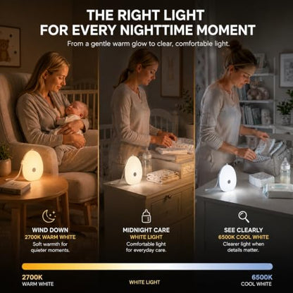 Egg Light for Breastfeeding Baby Night Light - White / 1