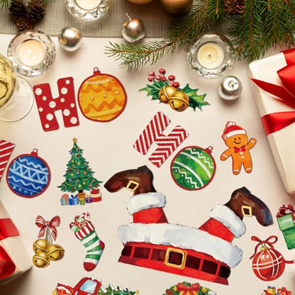 Christmas Dishwasher Magnet Cover Santa Ho Ho Ho Kitchen Decor Set