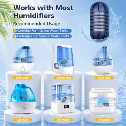 Demineralization Cartridge Filter for Ultrasonic Humidifiers - 20 Pack
