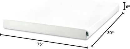 Zinus 6 Inch Green Tea Memory Foam Mattress - Twin Size | Fiberglass Free & CertiPUR-US Certified