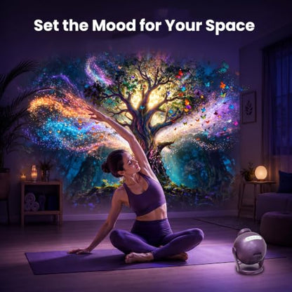 Galaxy Projector Night Light with 3D Visuals & Bluetooth Speaker