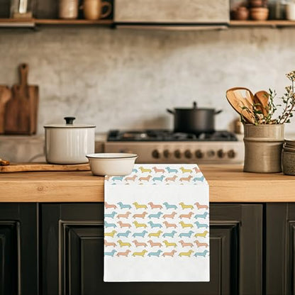 Funny Dachshund Kitchen Towels - Wiener Dog Lover Gift Set - Colorful 2