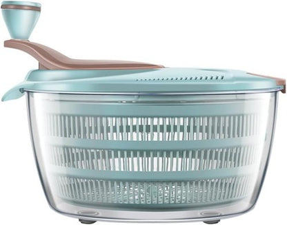Brigii Salad Spinner - 4.24 Quart Lettuce Dryer with Double Drainage Holes for Fresh Greens & Veggies