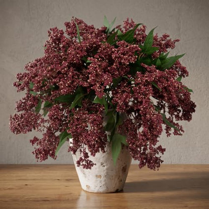 Artificial Berry Stem for Vase - Purple, 17 Inch, 6 Pack Fall Decor