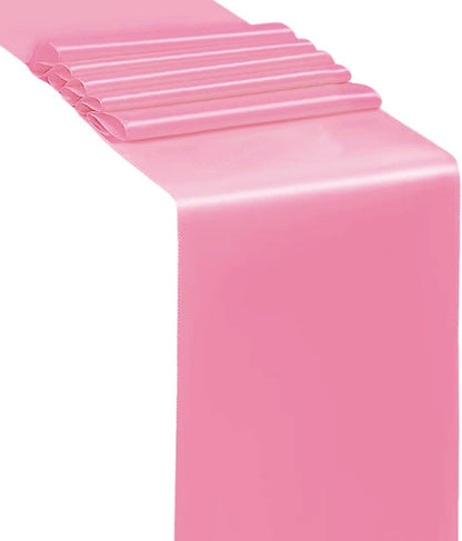 50 Satin Chair Sashes by [Brand Name] - Elegant Pink Chair Bows for Weddings & Parties | 7x108 Inches