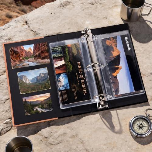 Personalized National Park Map Binder - Custom Name 3 Ring Organizer for Hiking & Travel