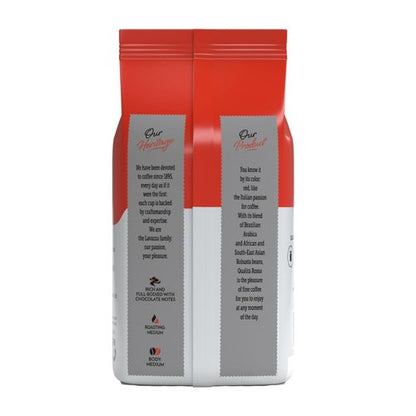 Lavazza Qualità Rossa Whole Bean Coffee, Medium Roast, Arabica and Robusta Blend, 2.2 lb Bag (Pack of 1)