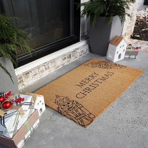 Christmas Nutcracker Doormat 2' x 3' – Classic Holiday Entryway Decor