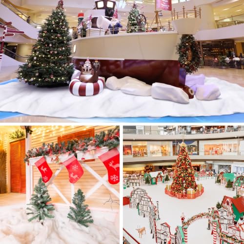 Large Artificial Snow Blanket for Christmas Village & Holiday Decor - 12 x 33 ft - Variation of THIS listing