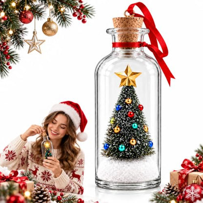 Recordable Christmas Tree Ornament with Bottle & Mini Tree