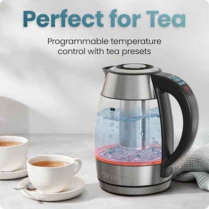 Electric Kettle 1.8L with Temperature Control, Keep Warm & Tea Infuser