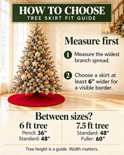 60 Inch Red Knitted Christmas Tree Skirt with Bowknot - Holiday Decor