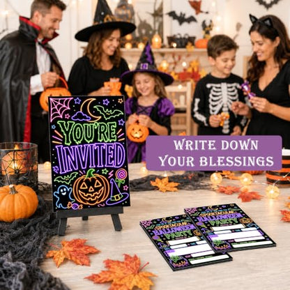Spooktacular Halloween Birthday Party Invitations - Set of 20