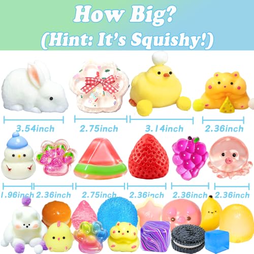 Kids Advent Calendar with 24 Squishy Toys - Christmas Countdown Gift
