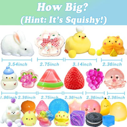 Kids Advent Calendar with 24 Squishy Toys - Christmas Countdown Gift